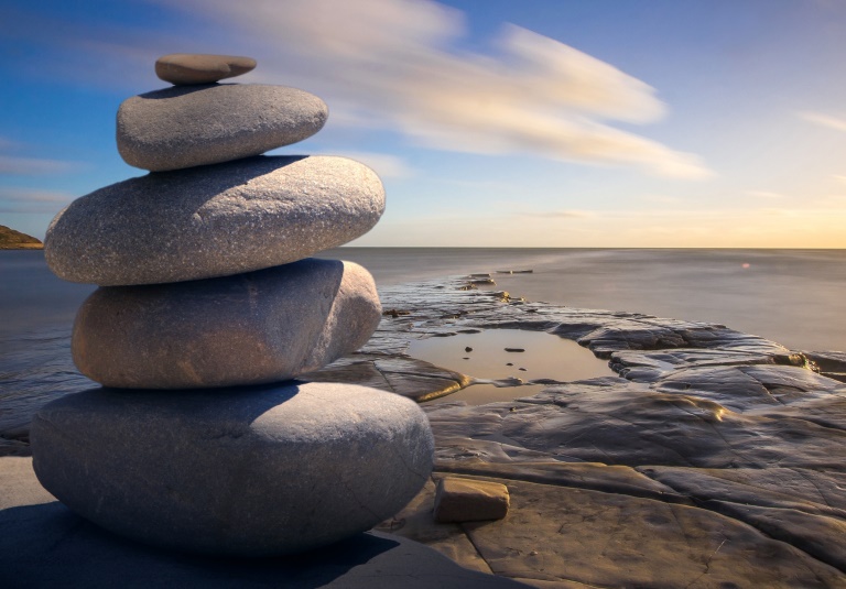 Rocks stacked on top of eachother.